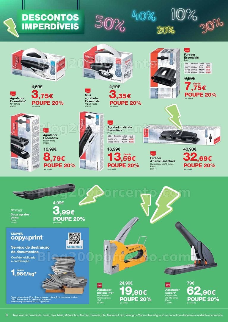 Antevisão Folheto STAPLES Descontos Imperdíveis Promoções de 15 junho a 2 julho